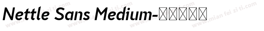 Nettle Sans Medium字体转换